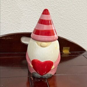 Circo Pink and Red Gnome Cookie Jar